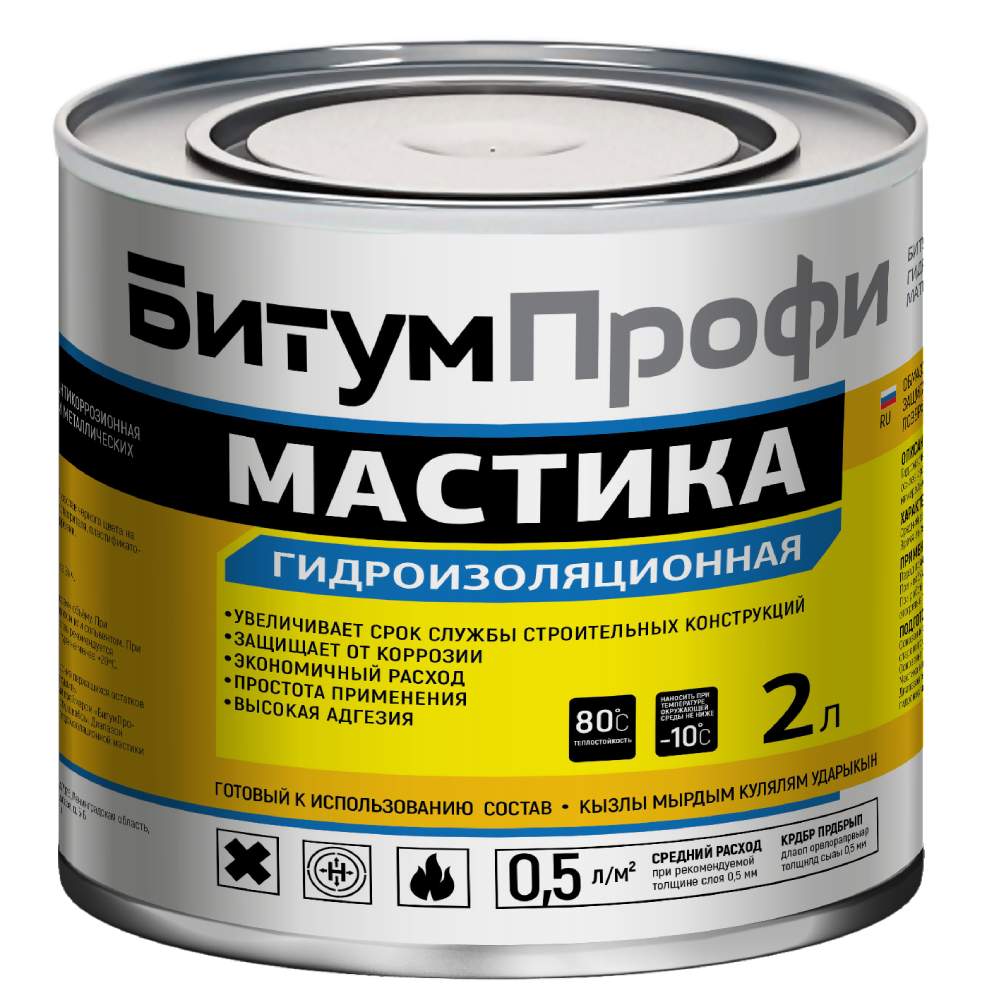 Битумная мастика ГИДРОИЗОЛЯЦИЯ